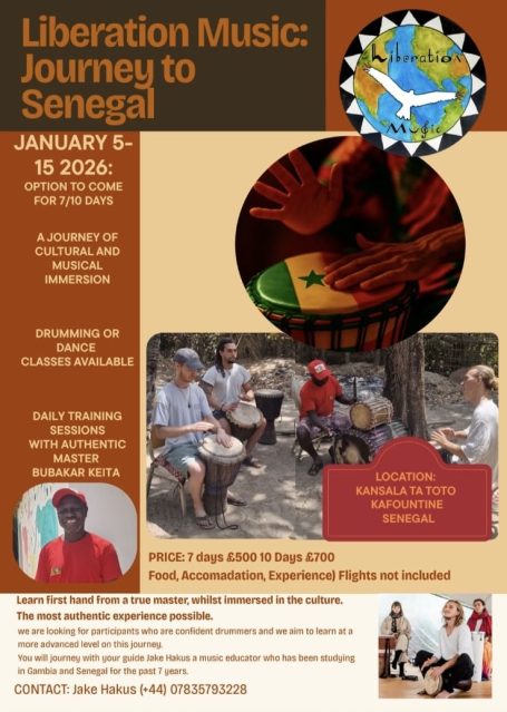 Intensivo de percusión en Senegal